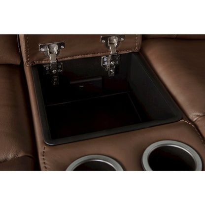 Calgary - Autumn Umber Power Reclining Sofa and Loveseat