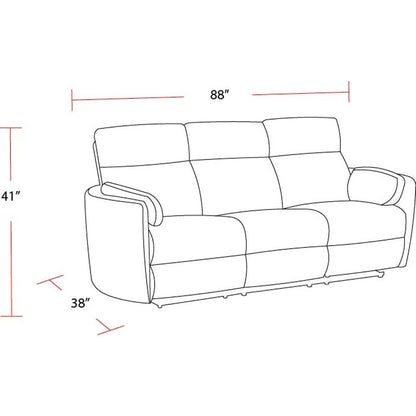 Radius - Mineral Power Reclining Sofa