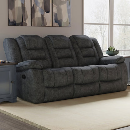 Bolton - Misty Storm Manual Glider Reclining Sofa Loveseat and Recliner