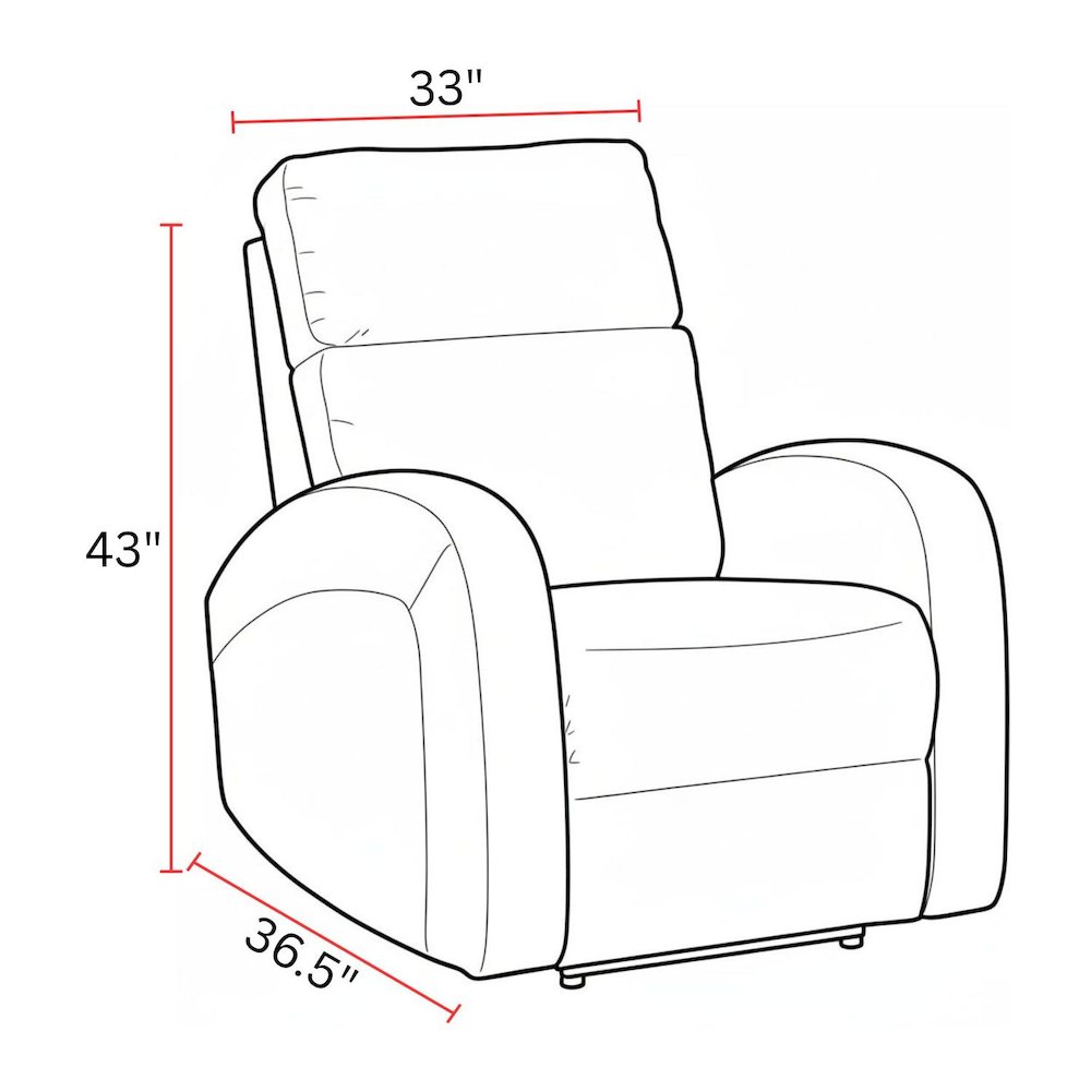 Devin - Pebble Brown Power Recliner