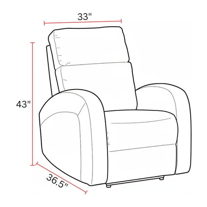 Devin - Pebble Brown Power Recliner