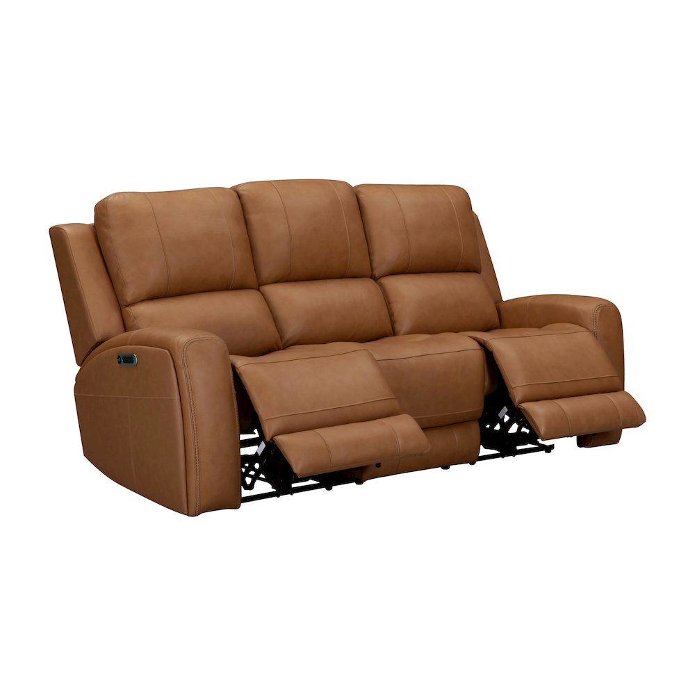 Belmont Lyric Caramel Zero Gravity Power Reclining Sofa Loveseat and Recliner