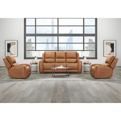 Belmont Lyric Caramel Zero Gravity Power Reclining Sofa P3