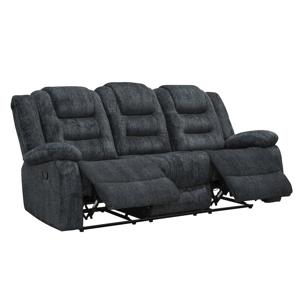 Bolton - Misty Storm Manual Glider Reclining Sofa Loveseat and Recliner