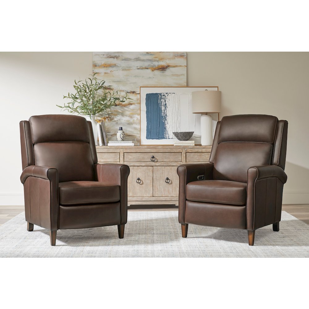 Northfield - Walnut Whirl Power Cordless High Leg Recliner P2 Two Pack