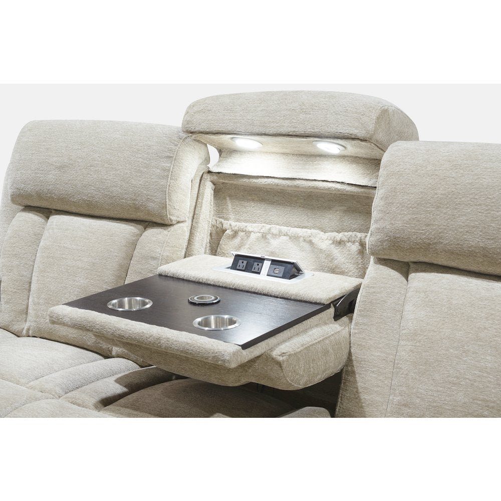 Dalton - Lucky Fawn Power Reclining Sofa and Recliner