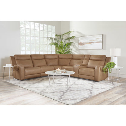Momentum - Cashew 6 Piece Modular Power Reclining Sectional
