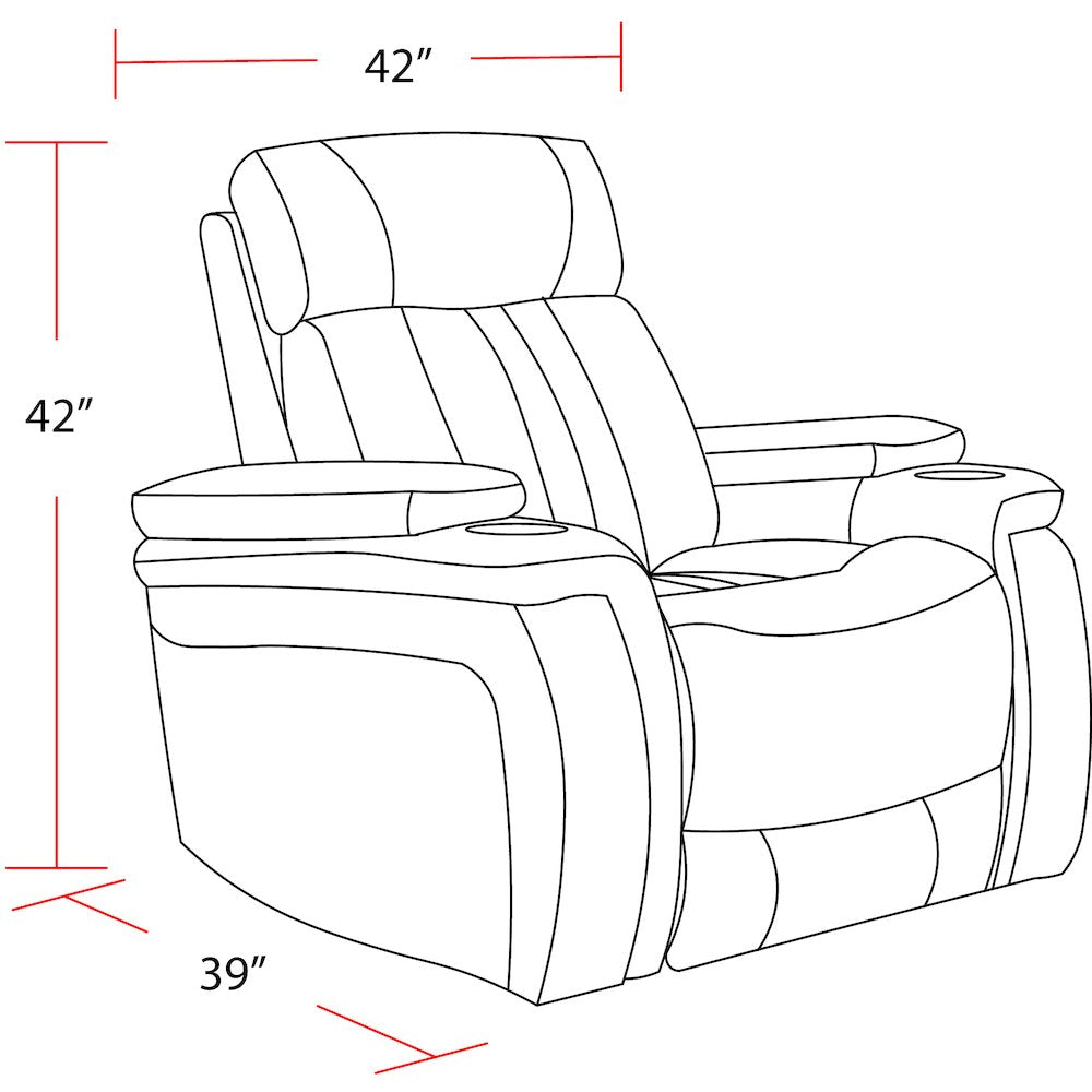 Royce - Midnight Power Recliner Two Pack