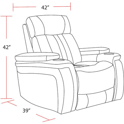 Royce - Midnight Power Recliner Two Pack
