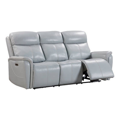 Cascade - Seamist Grey Power Reclining Sofa Loveseat and Recliner