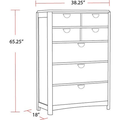Bedroom King Poster Bed 2 Nightstands Dresser with Mirror and Chest
