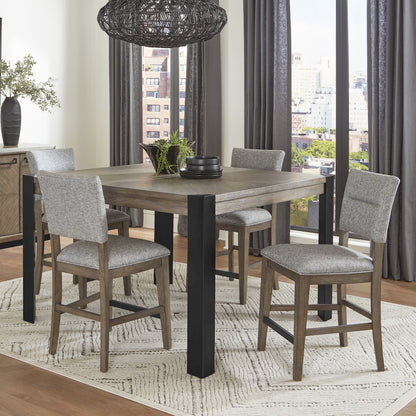 Cedar Fork - Dining 54 in. Square Counter Table with 4 counter stools
