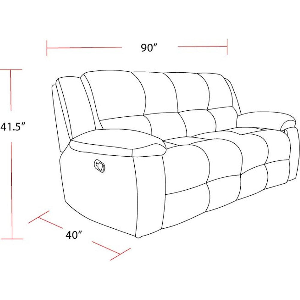 Buster - Opal Taupe Manual Reclining Sofa and Recliner
