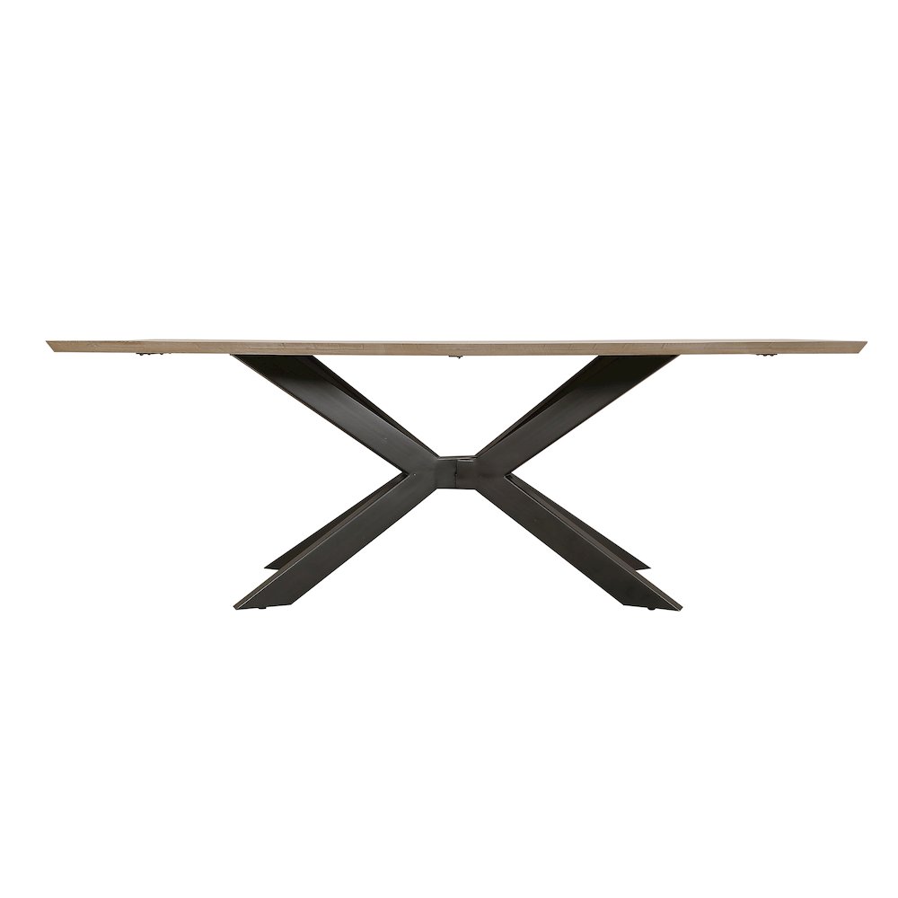 Monaco Dining 86 In. Rectangular Dining Table With 4 Upholstered Chairs