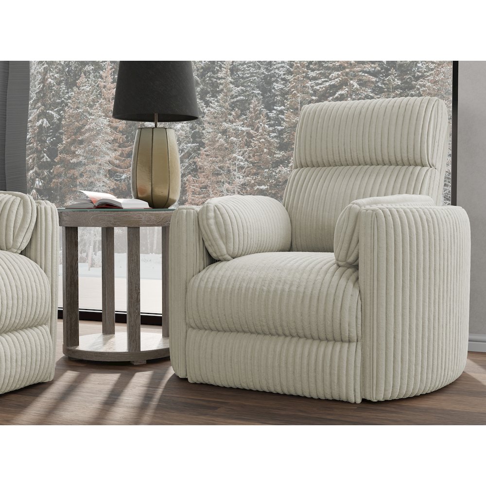 Radius - Mega Ivory Power Reclining Sofa and Two Recliners