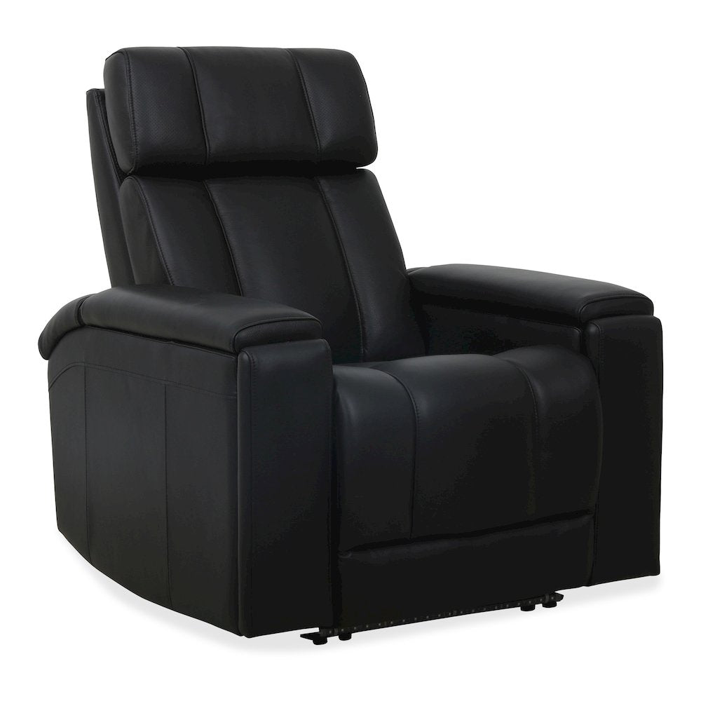 Phoenix Autumn Black Zero Gravity Power 3 Seat Home Theater Seating with