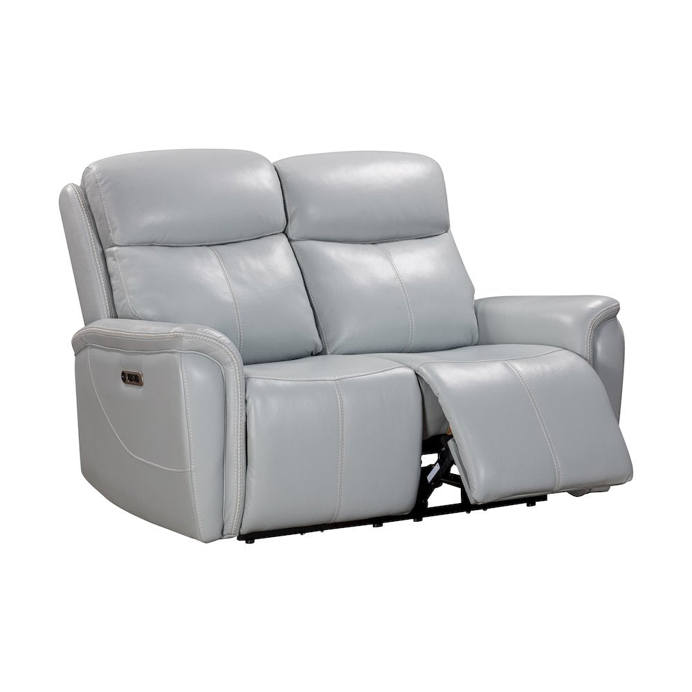 Cascade - Seamist Grey Power Reclining Sofa and Loveseat