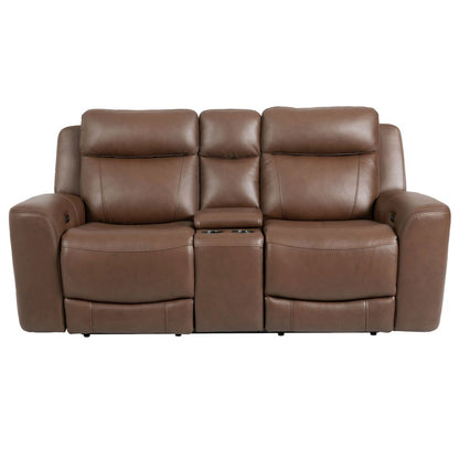 Calgary - Autumn Umber Power Reclining Sofa and Loveseat