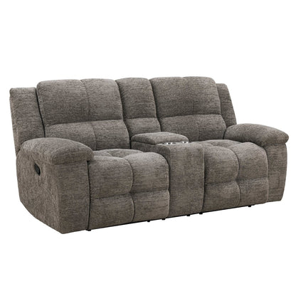 Buster Cabot Stone Manual Reclining Sofa and Loveseat