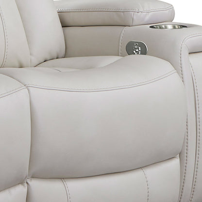 Royce - Fantom Ivory Power Reclining Loveseat