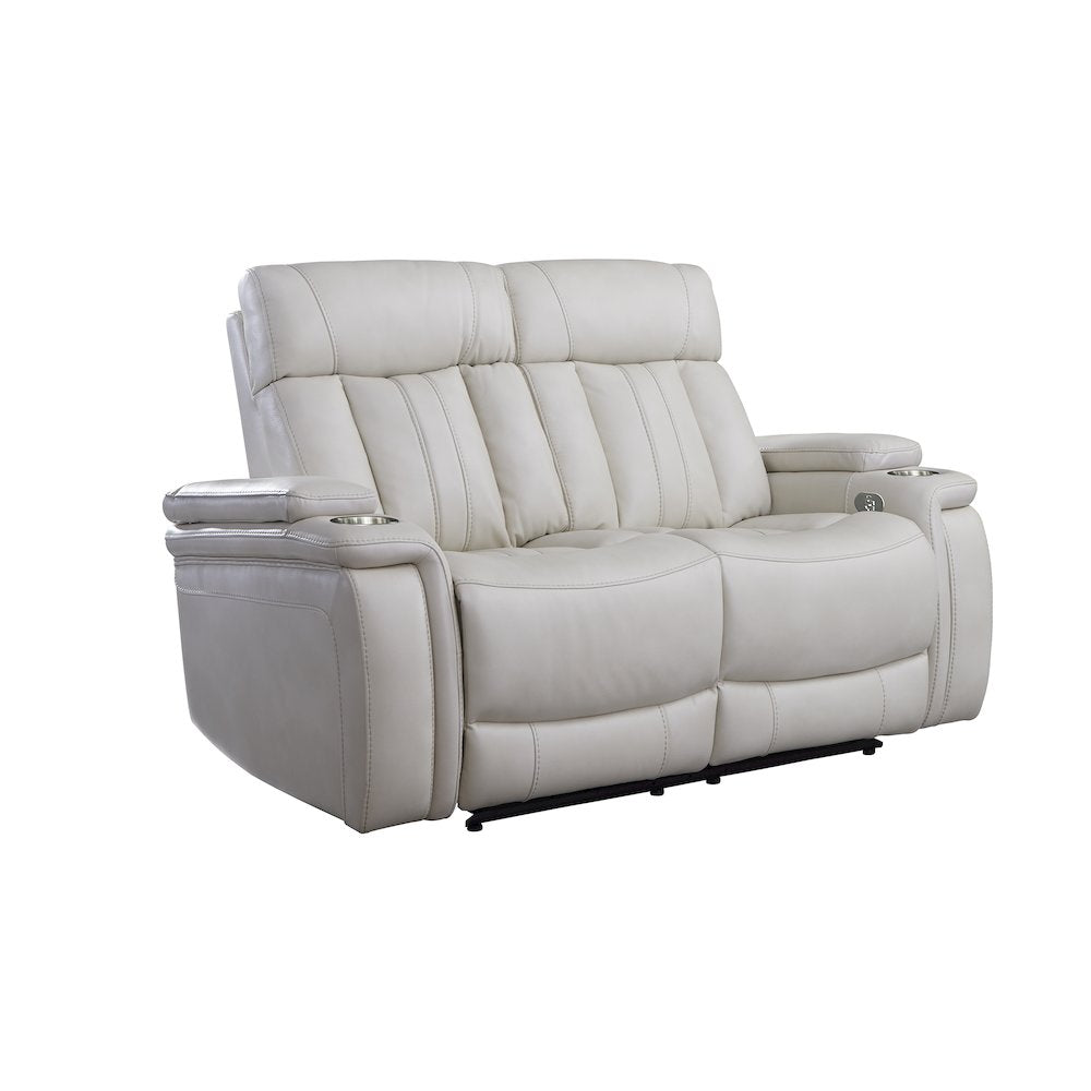 Royce - Fantom Ivory Power Reclining Sofa and Loveseat