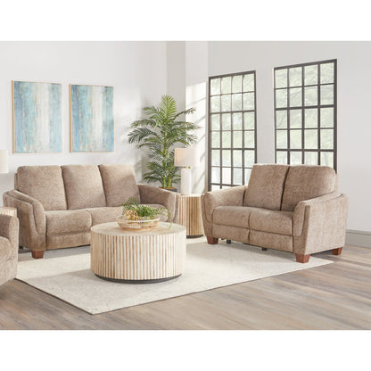 Morehead - Biscotti Power Reclining Sofa and Loveseat