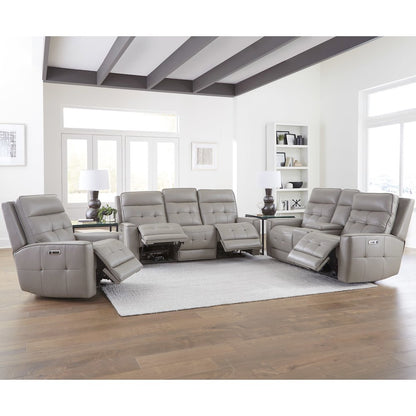 Parker Living Canterbury - Pewter Power Reclining Zero Gravity Sofa