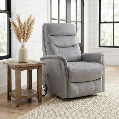 Gemini - Capri Silver Power Lift Recliner with Articulating Headrest