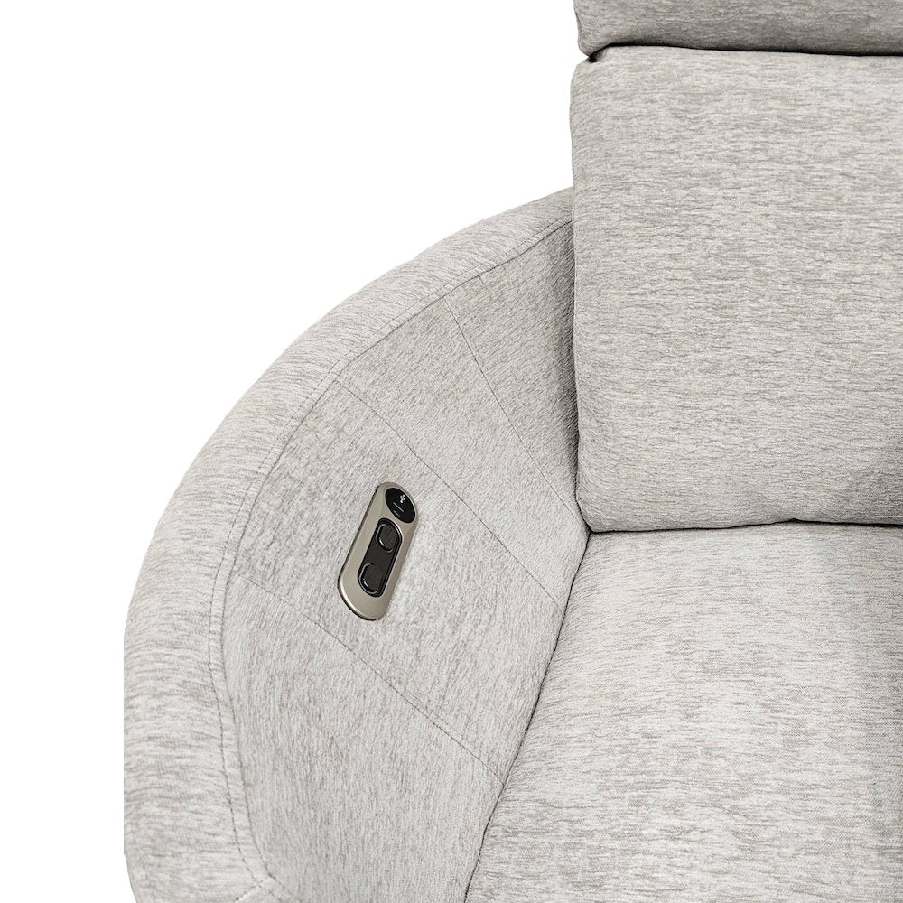 Radius - Revel Oyster Power Swivel Glider Recliner