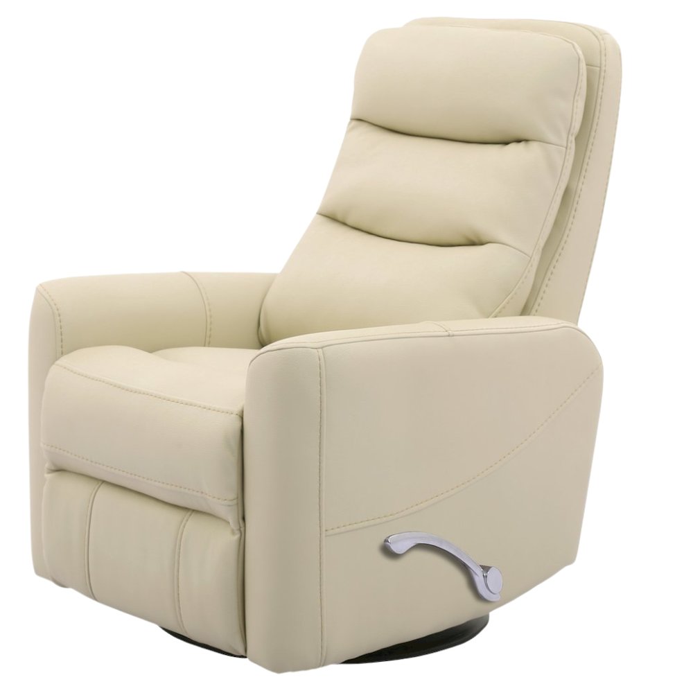 Oyster Swivel Recliner Chair with Glider Base and Soft Fabric Comfort