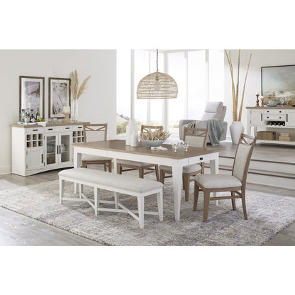 Modern Dining 60 In. Rectangular Extendable Dining Table