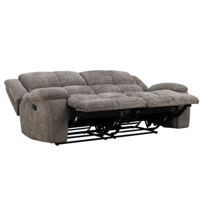 Buster Cabot Stone Manual Reclining Sofa Loveseat and Recliner