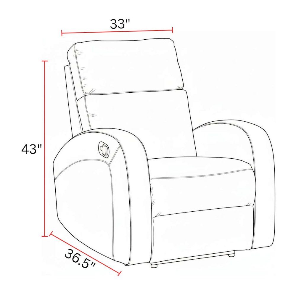 Devin - Pebble Grey Manual Recliner
