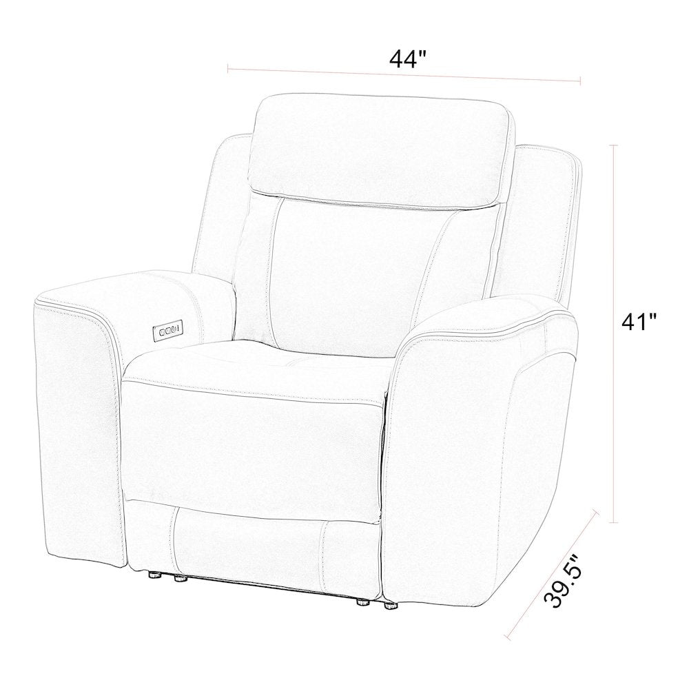 Calgary - Stone Power Recliner P2
