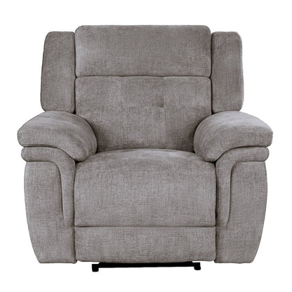 Richland - Bristol Grey Power Reclining Sofa and Recliner