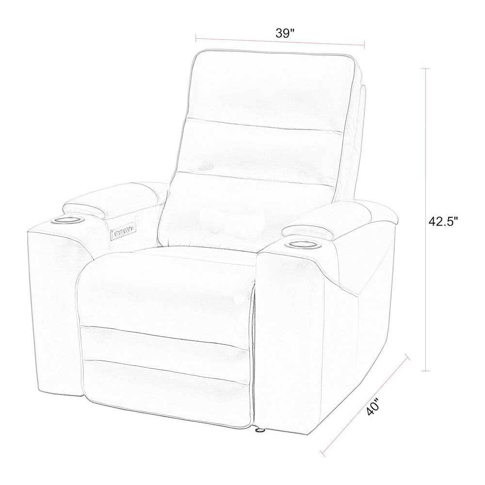 Nexus - Stone Power Zero Gravity Recliner P3
