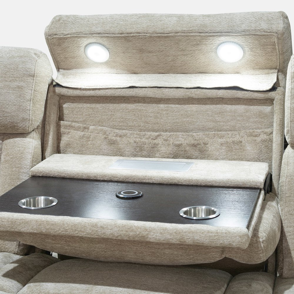 Dalton - Lucky Fawn Power Reclining Sofa Loveseat and Recliner