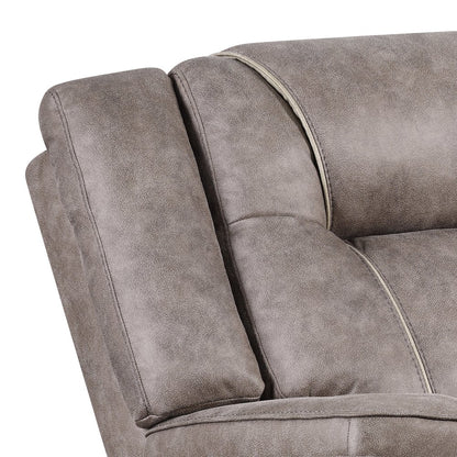 Blake - Desert Taupe Manual Reclining Sofa and Loveseat