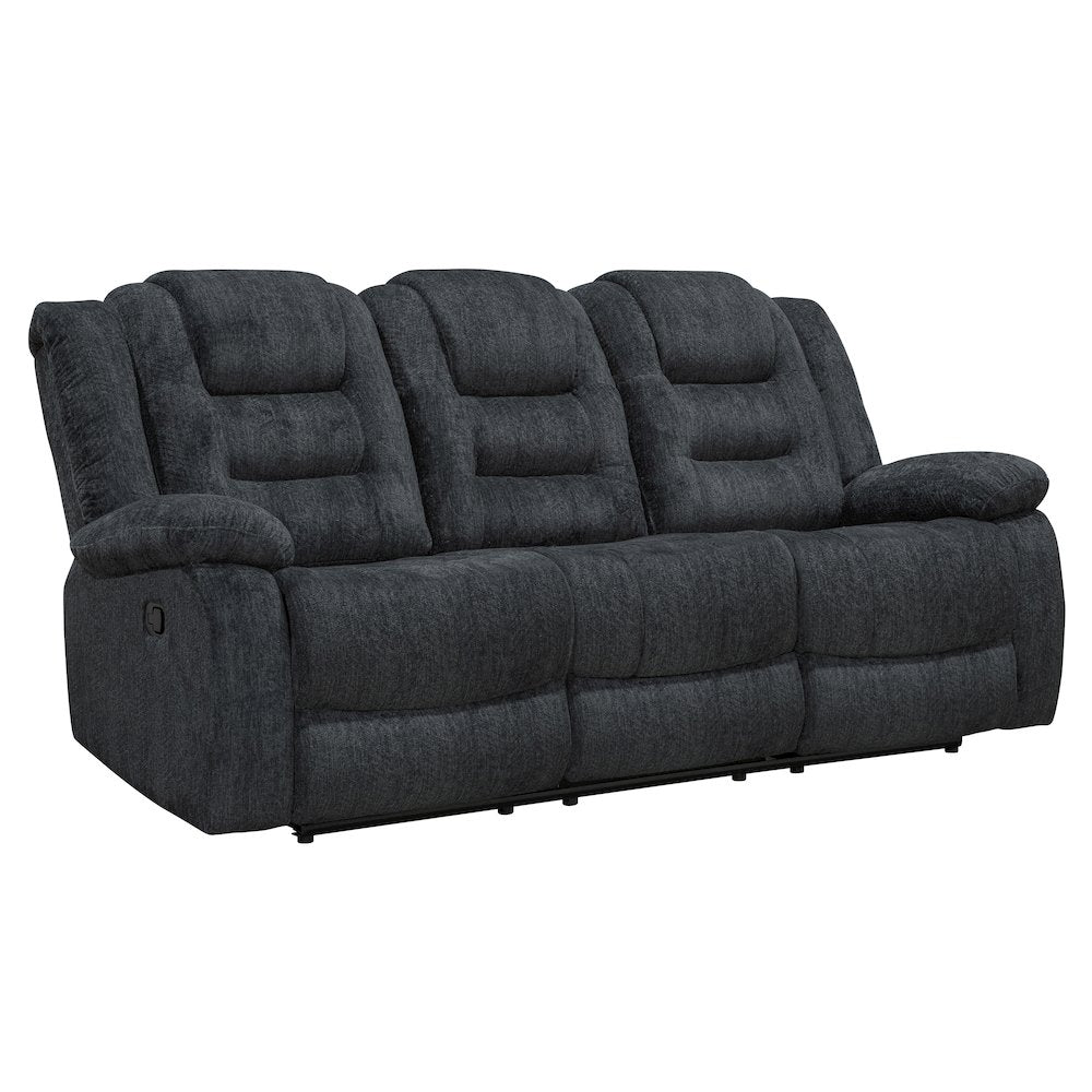 Bolton - Misty Storm Manual Glider Reclining Sofa and Loveseat