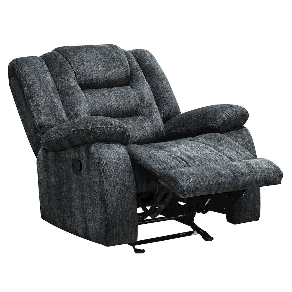 Bolton - Misty Storm Manual Glider Reclining Sofa and Recliner