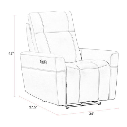 Bradford - Steamboat Ecru Power Zero Gravity Recliner P2