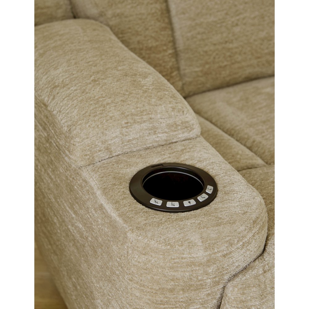 Dalton - Lucky Fawn Power Reclining Sofa and Two Recliners