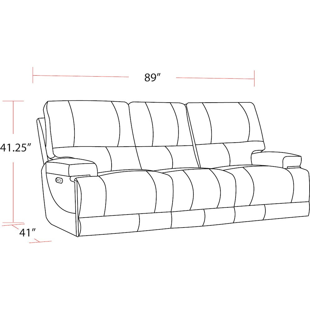 Verona Azure - Powered By Freemotion Power Reclining Sofa and Two Recliners