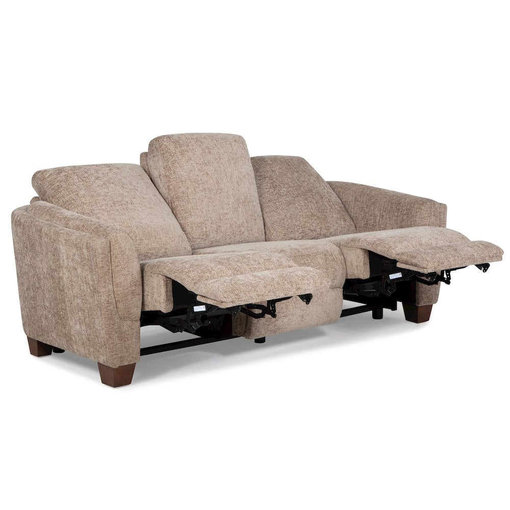 Morehead - Biscotti Power Reclining Sofa Loveseat and Recliner