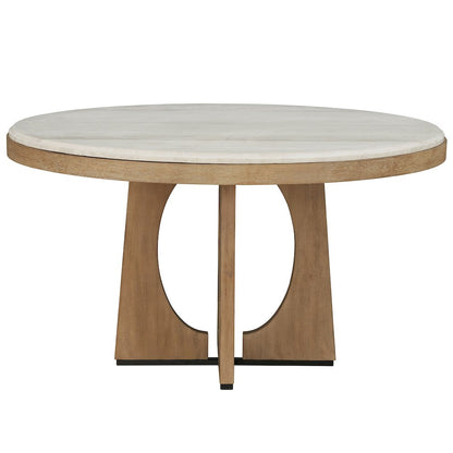 Dining 54" Round Table with 4 caster chairs