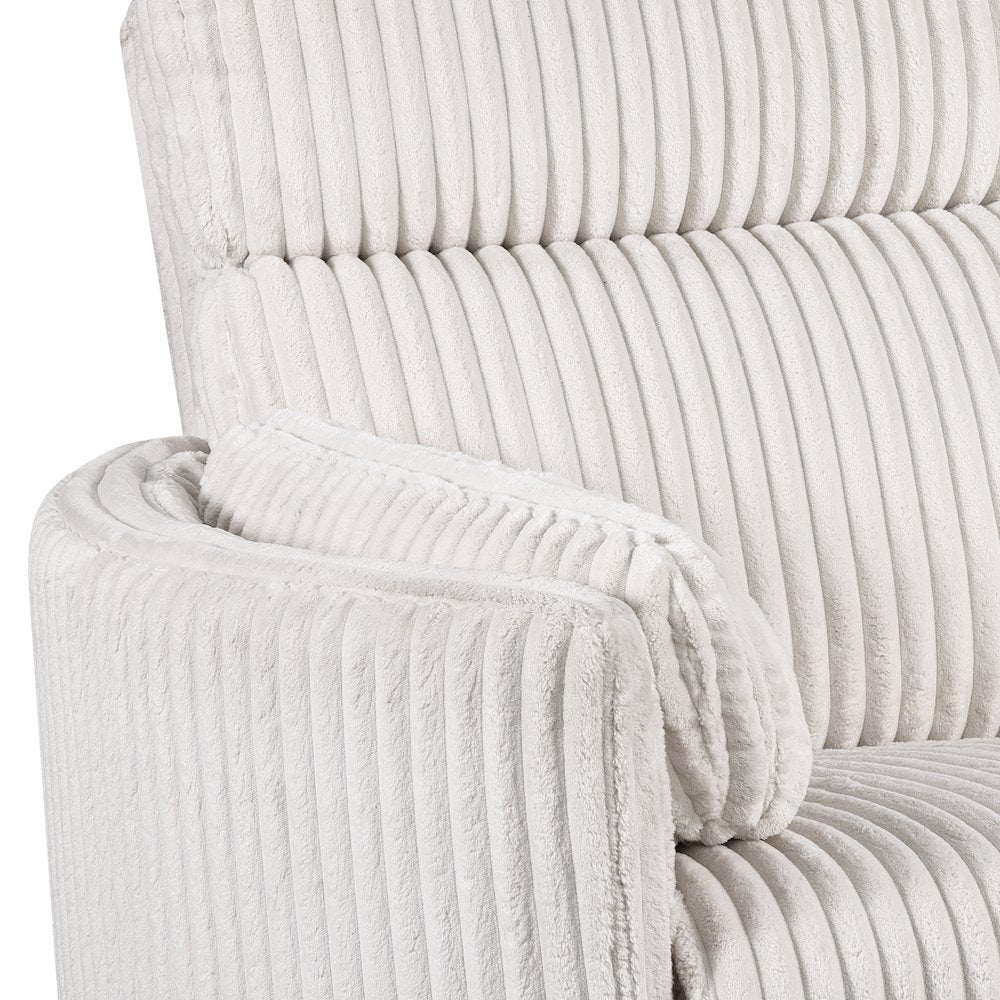 Radius - Mega Ivory Power Reclining Sofa and Two Recliners