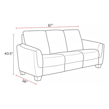 Morehead - Biscotti Power Reclining Sofa Loveseat and Recliner