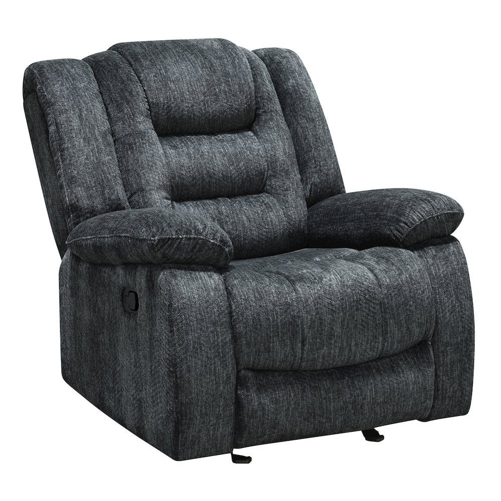 Bolton - Misty Storm Manual Glider Reclining Sofa and Recliner