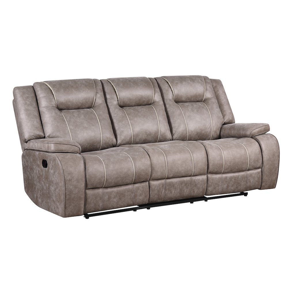 Blake - Desert Taupe Manual Reclining Sofa and Loveseat