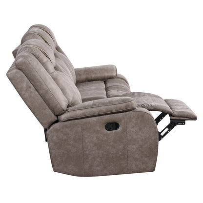 Blake - Desert Taupe Manual Reclining Sofa and Loveseat